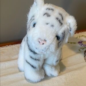 White and Gray Plush Tiger cub